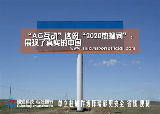“AG互动”这份“2020热搜词”,展现了真实的中国(图1) AG官网
